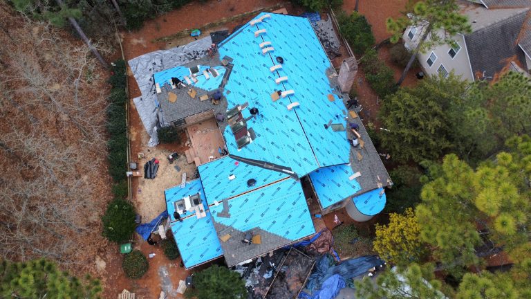 roof under construction, Pinehurst, NC page